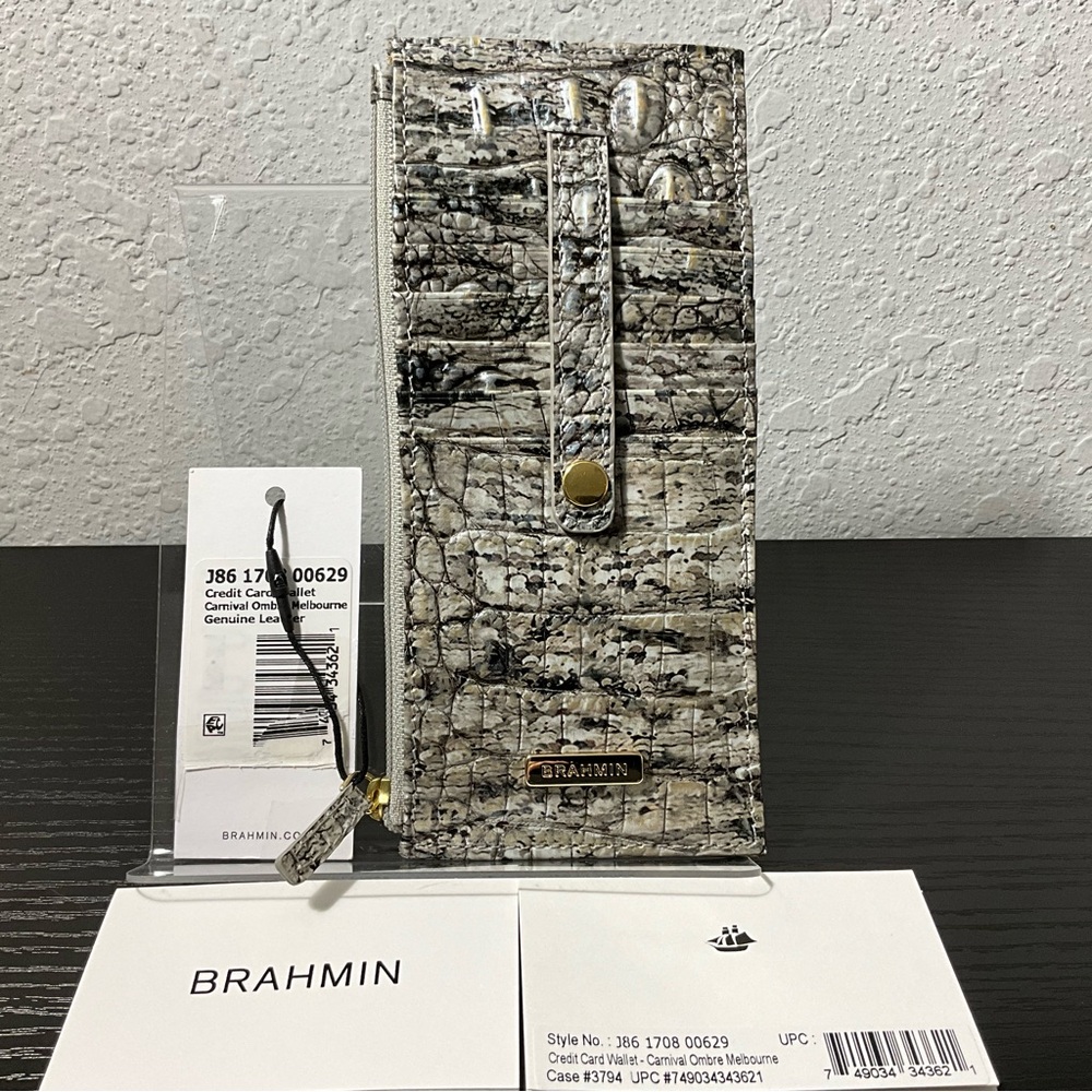 Brahmin Credit Card Wallet CARNIVAL OMBRE MELBOURNE